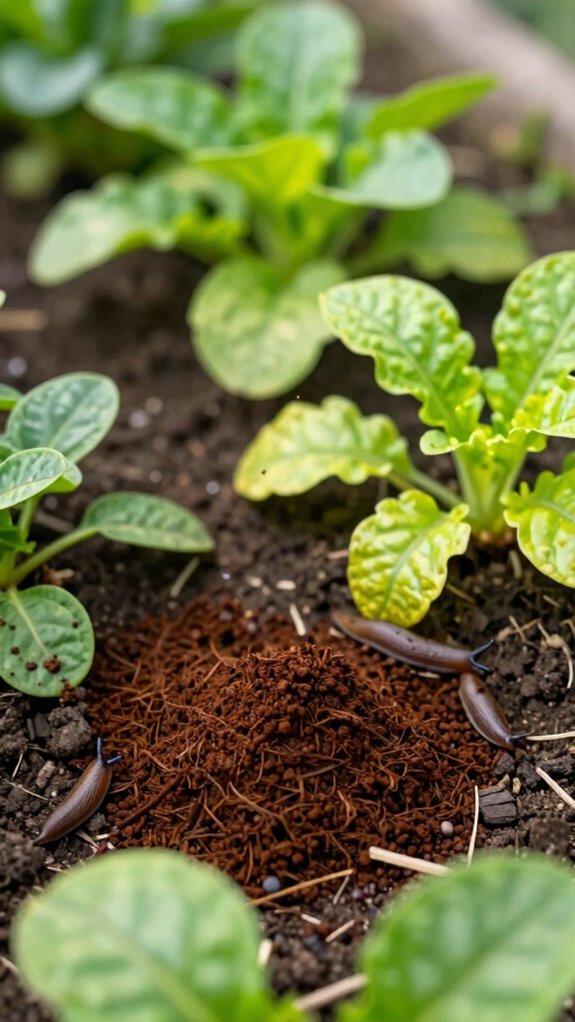 coffee grounds repel pests