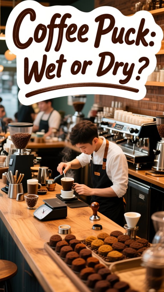 Should Coffee Puck Be Wet Or Dry? Fix Soupy Pucks Fast 1