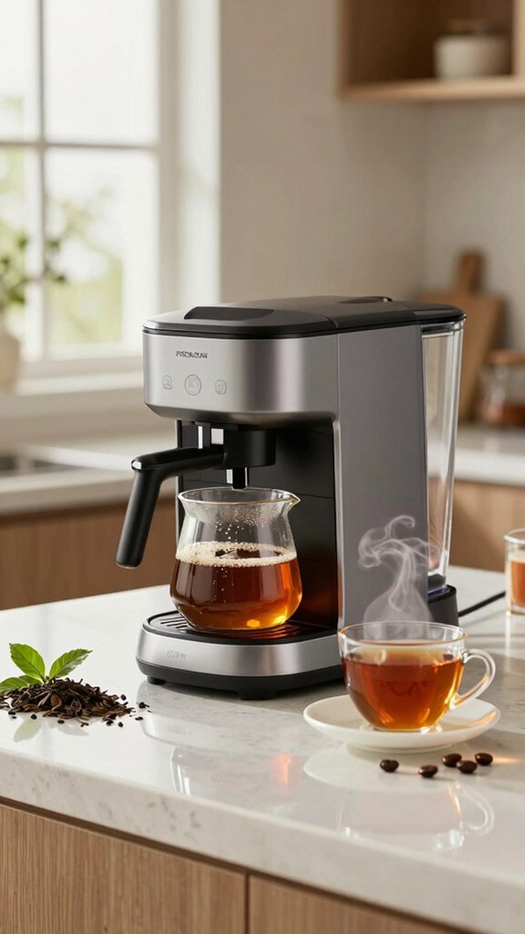 dedicated tea brewing feature