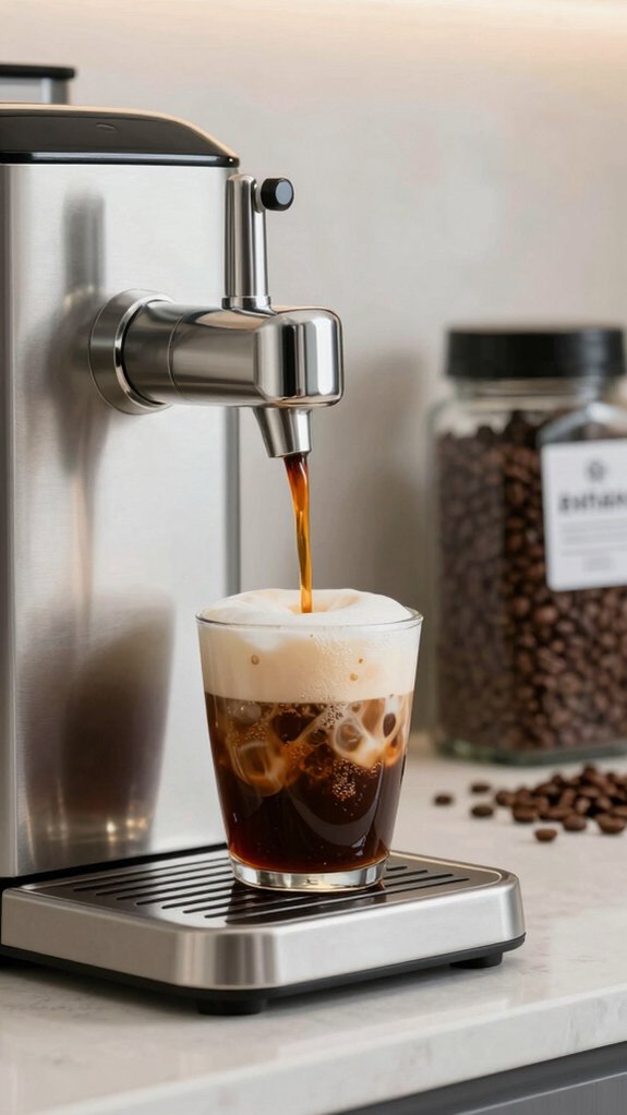 draft coffee on tap