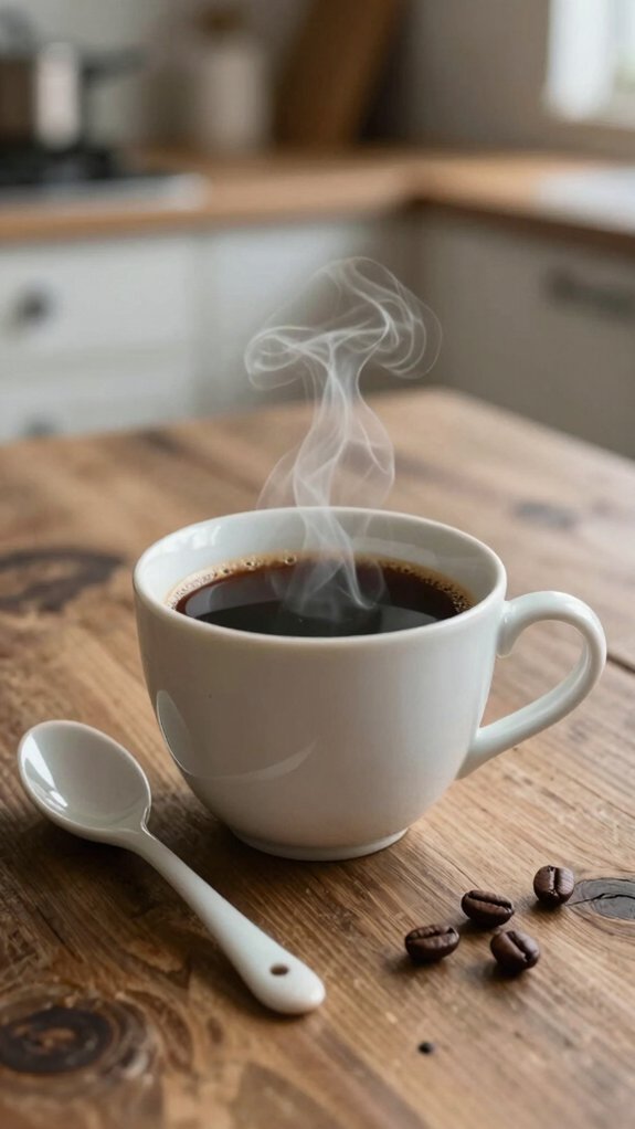 lukewarm coffee soothes throat