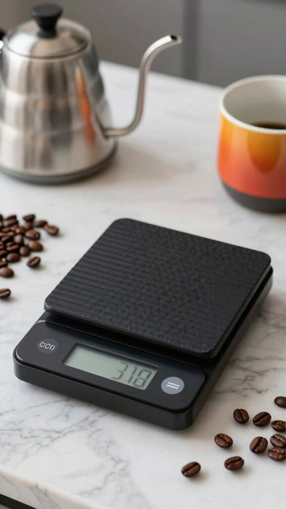 precision brewing with scales