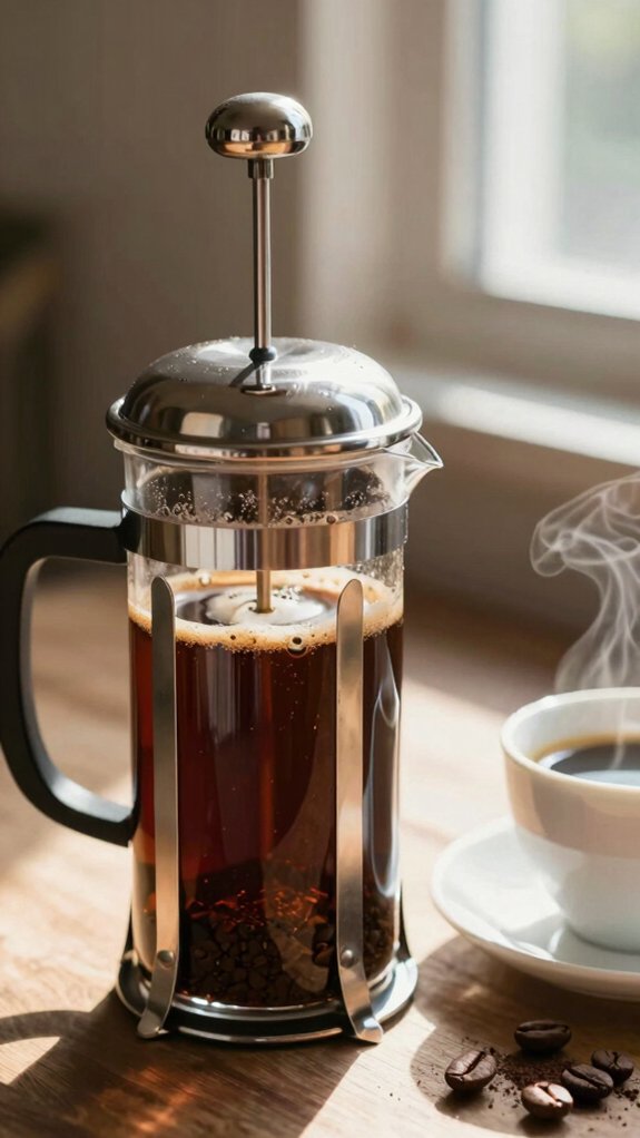 press for flavorful coffee