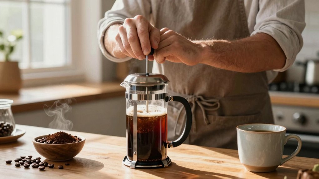 pressing enhances coffee flavor